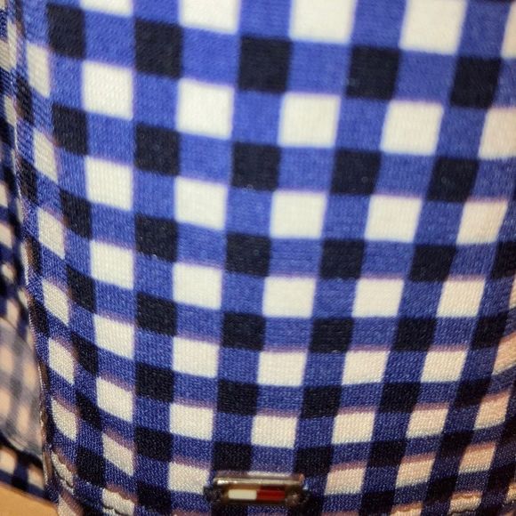 Tommy Hilfiger Gingham Ruffle Cap Sleeve Blouse NWT - Picture 5 of 5